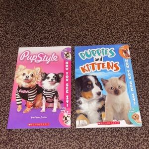 Puppie and kittens and pupstyle book set